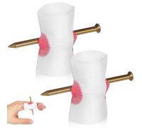 COHEALI 2 Pezzi Oggetto di Scena Unghia Finta in Plastica per Dito Effetto Realistico, Riutilizzabile e Comodo, per Scherzi di Halloween e Spettacoli di Inganni