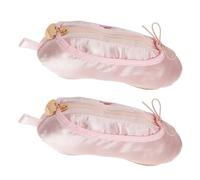 COHEALI 2 Pezzi Porta Scarpette da Danza Classica Rosa Design Portatile e Struttura Protettiva, Astuccio Raffinato per Ragazze Appassionate di Balletto e Preparazione alle Esibizioni