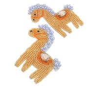 COHEALI 2 Pezzi Toppe Ricamate a Forma di Cavallo Cartoon per Cucire, in Plastica e Tessuto Non Tessuto, per Abbigliamento e Jeans, Perfette per Decorazioni e Riparazioni Fai da Te