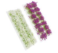 COHEALI 2 Scatole Ciuffo di Vegetazione per Modellismo Diy, Decorazione Micro Paesaggio in Plastica e Resina, per Miniature, Texture Realistica, Facile da Pulire