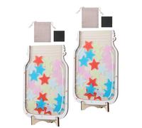 COHEALI 2 Set Barattoli Ricompensa Magnetici Stella Token Stellari per Gestione Comportamentale Scuola Casa Incentivi Personalizzati e Monitoraggio Obiettivi