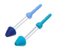 COHEALI 2 Testine di Ricambio per Idropulsore Orale Intercambiabili, Ugelli per Irrigatore Dentale in Abs e Vetro, Punte per Lavaggio Nasale Compatibili, Set da 2 Pezzi per Igiene Orale