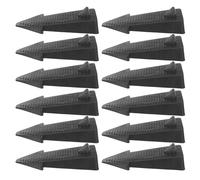 COHEALI 20 Pezzi Fermaporta Resistente e Flessibile 8,3x3,5x1,6 Cm Nero in PVC Antivento Design per Protezione Casa e Ufficio