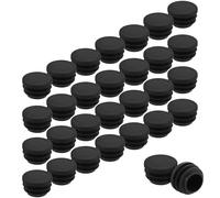 COHEALI 200 Pezzi Tappi Terminali in Plastica Nera 22Mm per Gambe di Sedie Rotonde Coperture Protettive per Tubi Mobili Interni ed Esterni Inserti Antiscivolo per Sedie Sala Pranzo e