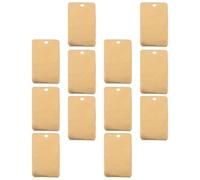 COHEALI 25 Pezzi Lastre di Ottone Rettangolari Foro Unico, Lamiera di Ottone per Fai da Te, Accessori Artigianali per Creazione Gioielli, per Decorazioni Feste e Matrimoni