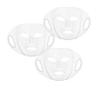COHEALI 3 Pezzi Maschera in Silicone Riutilizzabile per Viso, Copertura | Silicone, Pieghevole e Lavabile, Adatta alla Cura del Viso, Vestibilità Sicura per Uso Domestico