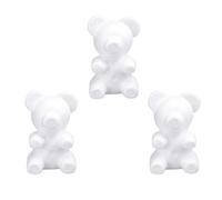 COHEALI 3 Pezzi Orso Modellabile in Gommapiuma Artigianale 20Cm Stampo Fai da Te Vuoto Leggero e Resistente per Decorazioni Festa degli Innamorati attività Creative per e Asili Nido