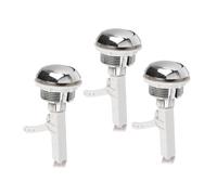 COHEALI 3 pezzi Pulsanti per Scarico Wc Interruttori Serbatoio Testa Rotonda in Lucido Facili da Installare e Compatibili Maggior Parte delle Toilette