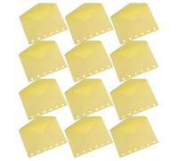 COHEALI 30 Pezzi Busta Portaoggetti in Carta Gialla 6 Fori per Raccoglitore, Soluzione Versatile e Ricaricabile per Archiviazione Documenti in Casa e Ufficio