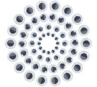 COHEALI 300 Pezzi Occhi Mobili Luminosi Autoadesivi per Bricolage | Plastica Verde Chiaro, Effetto Glow nel Buio, Design Realistico Curvatura Naturale