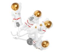 COHEALI 4 Ganci Adesivi da Parete a Forma di Astronauta, Gancio Appendiabiti Autoadesivo per Bagno e Cucina, Porta Asciugamani da Muro per Cappotti e Piccoli Oggetti, Installazione