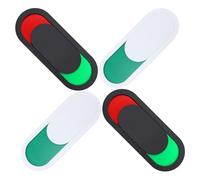 COHEALI 4 Pezzi Cartello Scorrevole Privacy Porta in Vetro per Ufficio e Hotel Indicatore Occupato, Design Moderno e Facile da Applicare per Uso Quotidiano