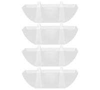 COHEALI 4 Pezzi Contenitore Olio per Cappa Ventilata in Abs Design a Imbuto e Scanalatura Antigoccia, Facile da Sostituire e Previene Fuoriuscite di Olio in Cucina