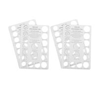 COHEALI 4 Pezzi Misuratore Anelli in Cartone Bianco Riutilizzabile con Scala EU 50-72 Mm Strumento Facile per Misurare la Dimensione del Dito per Uomo e Donna per Acquisti Online e Regali