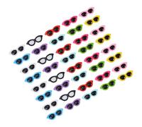 COHEALI 40 Pezzi Ciondolo in Resina Flatback per Gioielli Forma Occhiali, Liscio e Solido, Accessorio Colorato per Creazioni di Moda e Scrapbooking