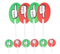 COHEALI 40 Pezzi Palette Voto Riutilizzabili per Aula con Segni Sì No Verdi e Rossi Strumenti Interattivi in Plastica per Insegnanti e Partecipazione Studenti