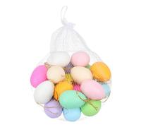 COHEALI 40 Pezzi Uova Finte di Pasqua in Plastica Resistente per DIY per Pittura e Graffiti con Filo da Appendere Decorazioni Colorate per attività Creativa e Giochi di Ruolo