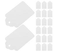 COHEALI 400 Pezzi Etichette Prezzo Bianche 5x3 Cm Foro Preforato, Leggere e Portatili, per Calze e Scarpe al Dettaglio