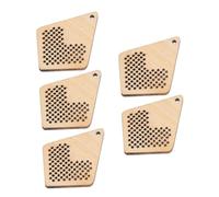 COHEALI 5 Pezzi Mini Tavoletta in Legno per Croce con Preforati Accessori DIY Creativi per Regali e Decorazioni Fatte Mano