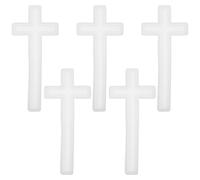 COHEALI 5 stampi in silicone a forma di croce per resina - Stampo per crocifisso grande da 5 pollici per lavori artigianali, croce di preghiera manuale, colata in resina epossidica, candele religiose