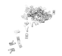 COHEALI 50 Pezzi Clip R di Alluminio per Tubi e Cavi Design Resistente alla Corrosione e Installazione Facile, per Condizioni Climatiche Avverse e Centri Dati