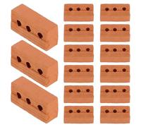 COHEALI 50 Pezzi Mini Mattoncini in Terracotta per Casa delle Bambole, Kit Modello in Mattoni Simulati Vintage per Diorama e Paesaggistica, Materiali Artigianali Resistenti per Modellismo