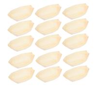COHEALI 50 Pezzi Piatto Usa e Getta a Forma di Barca in Legno Beige per Sushi e Sashimi, per Campeggio e Feste Pulizia Facile e Smaltimento Pratico