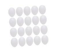 COHEALI 50 Pezzi Uova Finte Solide per Piccione Uova Simulate Creative e Divertenti Decorazioni Stile Piccione per Casa e Negozio Superficie Liscia e Realistica