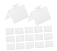 COHEALI 50pezzi Cartellini Da Tavolo Bianchi Per Matrimonio Segnaposto Eleganti e Pratici Per Cerimonie e Feste Facili Da Scrivere Per Ristoranti e Eventi Speciali