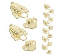 COHEALI 6 Pezzi Chiusure in Ferro Anticato con Serratura Gancio per Scatole in Piccole Cassapanche e Portagioie Montaggio Facile con Stile Retrò Vintage