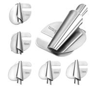 COHEALI 6 Pezzi Piedini Orlo Arrotolato in Acciaio per Macchina da Cucire Vari Piedino Orlo Stretto per Rifiniture Professionali e Facile Installazione