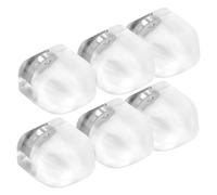 COHEALI 6 Pezzi Posteriore Antico-collisione aspirazione fermaporta Magnetico con aspirazione paracolpi per Proteggere pareti Coperini di per Il Muro Magnete Trasparente