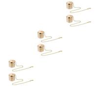 COHEALI 6 Pezzi Spegni Candela in Ottone Oro per Candele Profumate e | Accessorio Decorativo, Riduce Fumo dello Stoppino, Prolunga la Durata, Uso Domestico per Tavola e Ambiente