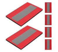 COHEALI 6 Toppe Riflettenti Chiusura a Strappo Rosse Toppe di Sicurezza Notturna per Zaini Giacche e Abbigliamento da Campeggio Applicazioni Riflettenti Resistenti e Multiuso per