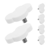 COHEALI 6pezzi Pomelli per Forma di Nuvola in Gomma per Ante Armadi Cassettiere Armadietti Bianchi Decorativi