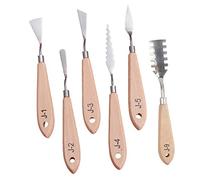 COHEALI 6pezzi Spatole Per Pittura Ad Strumenti Professionali Per Miscelazione e Applicazione Leggere e Portatili Per Artisti e Insegnanti Di Pittura