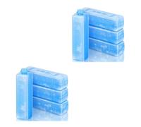 COHEALI 8 Pezzi Contenitore di Ghiaccio Freddo per Catena del Freddo, Blu | Pe, Combinazione Flessibile e Formato Compatto, per Viaggio e Logistica, Raffreddamento Stabile