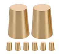 COHEALI 8 Pezzi Piedini in Ottone Base in Legno Conici per Mobili, Supporti Resistenti per Piccoli Vassoi e Tavoli, Design Elegante per Decorazioni Domestiche