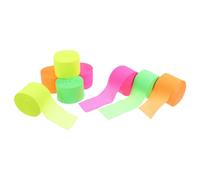 COHEALI 8 Pezzi Pz Rotoli di Carta Crespa Colorata Fluorescente per Decorazioni Feste e Matrimoni Carta Strisce Lunghe per Craft Colori Brillanti Verde Rosa Giallo Arancione