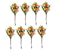 COHEALI 8 Pezzi Steli con Uova di Pasqua Artificiali e Bacche per Decorazioni Primaverili Foglie Verdi Vivaci per Bouquet Ghirlande e Cesti Addobbi Facili e Resistenti per Casa e Festa