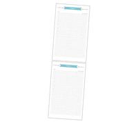 COHEALI 80 Fogli Carta Bianca Ricaricabile Raccoglitore A6 Rivista Inserisce La Carta Ricaricare Fogli a Righe Carta Di Riempimento Carta Da Rilegatura a Fogli Mobili Liner A5 Perforazione