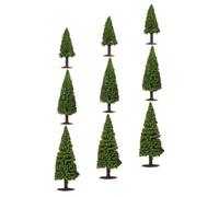 COHEALI 9 Pezzi Modelli di Paesaggio Arboreo in Plastico e Ferro Forme Realistiche per Progetti Creativi e Design di Spazi Verdi, Decorazioni Miniature per Diorami e Modellismo