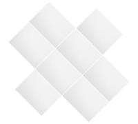 COHEALI Adesivo Autoadesivo per Riparazioni Muro in Pvc Bianco 8 Pezzi, Copriforo per Esterni e Rivestimenti Casa, Previene Accumulo Polvere, per Lavori Fai da Te