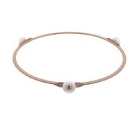 COHEALI Anello Girevole in Plastica per Microonde da 19 Cm Cerchio di Rulli e Supporto per Piatto Girevole, Ricambio Robusto Compatibile per Forno Microonde per Uso Cucina Casalinga