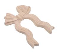 COHEALI Applique Montaggio Semplice e Robusto a Forma di Fiocco Elegante in Legno Intagliato Beige per Decorazioni Parete in Stile Europeo Classico Adatto a Matrimoni e Feste