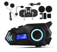 COHEALI Auricolare Casco Moto Wireless con Chip Professionale e Batteria 800mah per Lunghi Viaggi e Utilizzo in Casco da Motociclista