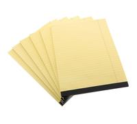 COHEALI Blocco Note A4 Giallo 6 Pezzi, Quaderno Aziendale Strappabile con Sezioni e Pagine a Righe, Blocchi Legali per Appunti di Lavoro e Scuola, Pianificatore Organizzazione Ufficio