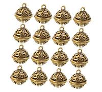 COHEALI Campanelle Decorative in Lega Vintage Oro 20 Pezzi per Artigianato | Charms Sospesi per Borse e Accessori, Finitura Antica Retrò, Suono Piacevole e Uso Versatile
