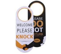 COHEALI Cartello Non Disturbare Appeso per Maniglia Porta, 22.5X8.5Cm, Bifacciale in PVC, Utilizzabile in Ufficio e Zona Notte