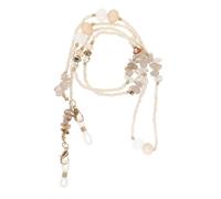 COHEALI Catena per Occhiali da Sole Donna Perline e Pietre di Cristallo, Leggera e Resistente, Facile da Installare, come Collana Porta Occhiali per Uso Quotidiano
